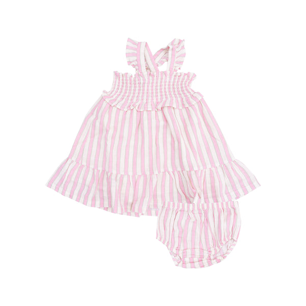 Candy Stripe Smocked Ruffle Sundress
