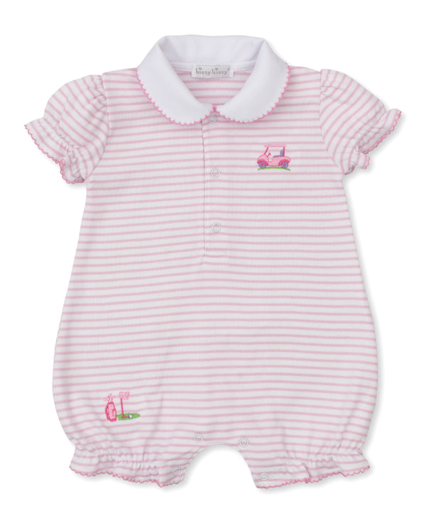Fairway Foursome Playsuit- Pink Stripe