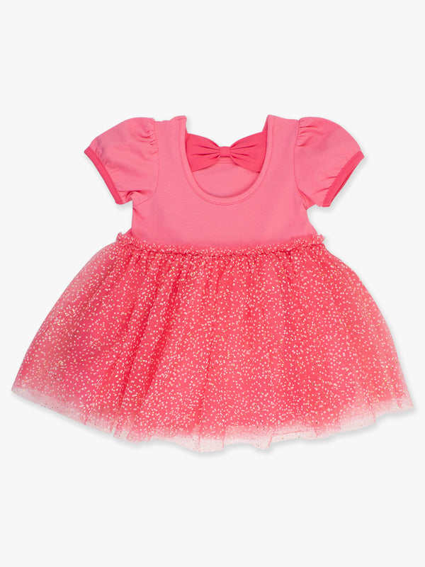 Princess Bow Twirl Dress- Royal Pink Princess