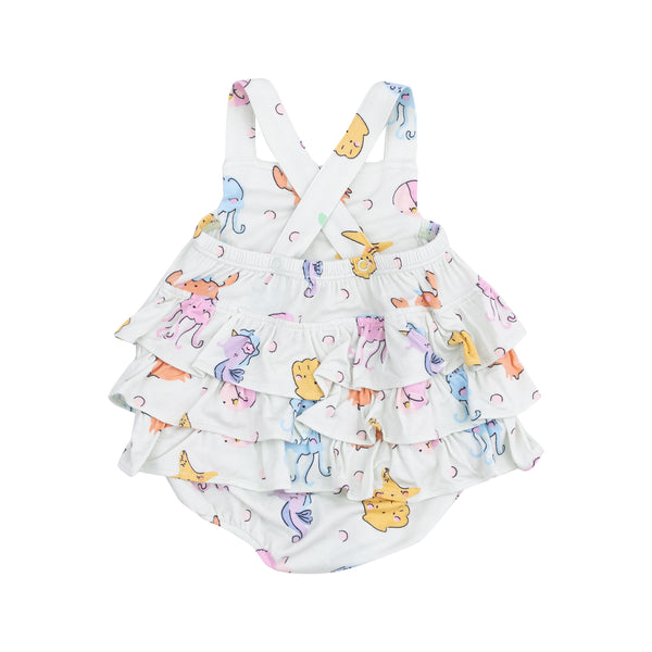 Cutie Sea Creatures Ruffle Sunsuit