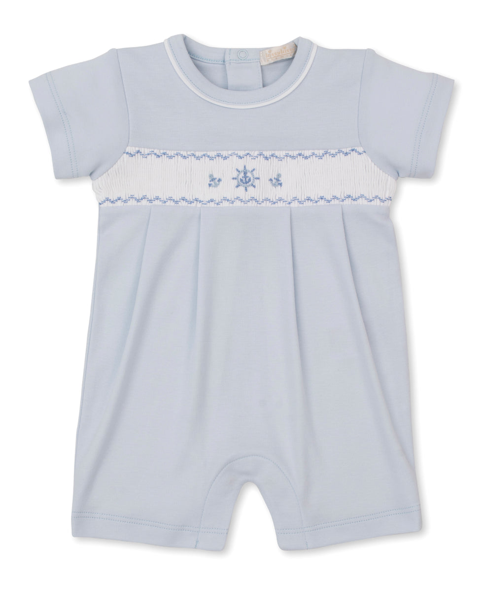 LIGHT BLUE SMOCKED SET main image 1