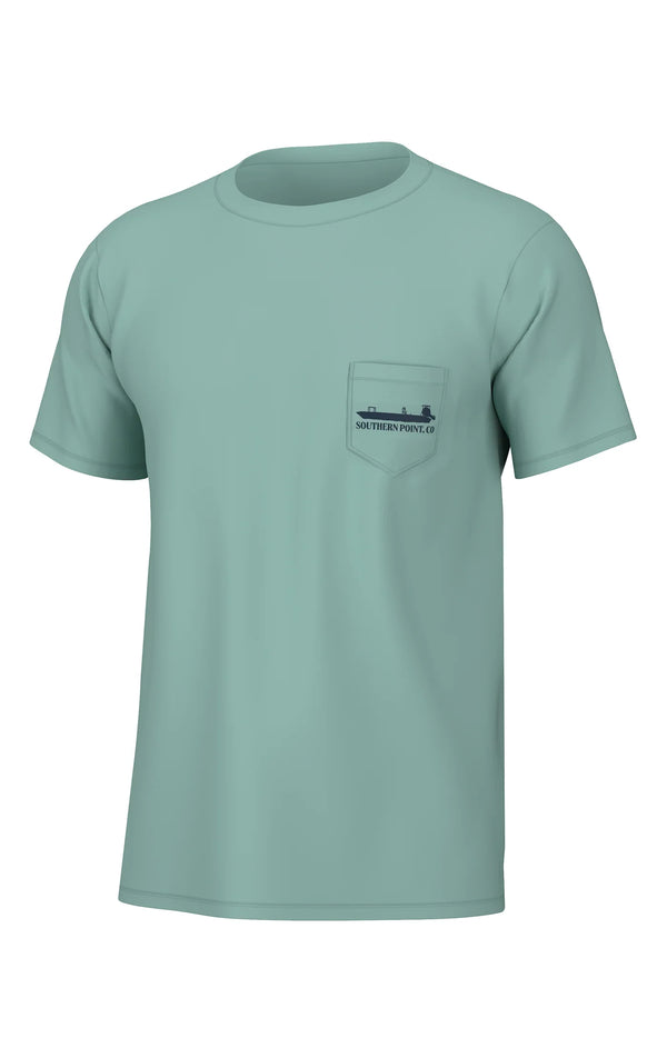 Youth Skiff Skipper Tee- Emerald Coast