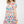 Short Sleeve Multi Color Print Dress