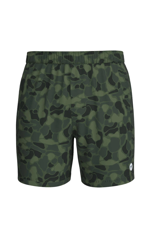 Youth Sun Washed Short- Camo Green