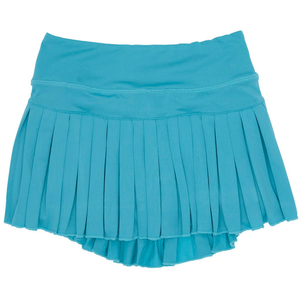 Mini Pleated Skort- Solid Turquoise