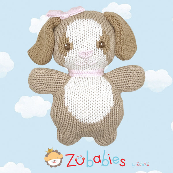 Rosie the Puppy Dog Knit Zubaby Doll