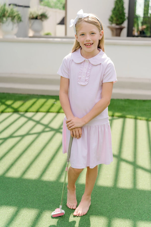 Sydney Pima Dress - Pink/White Stripe