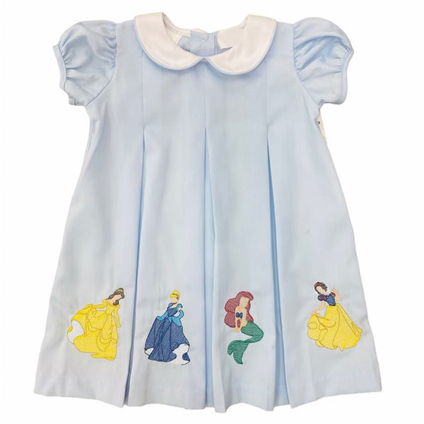 Light Blue Princess Embroidered Dress