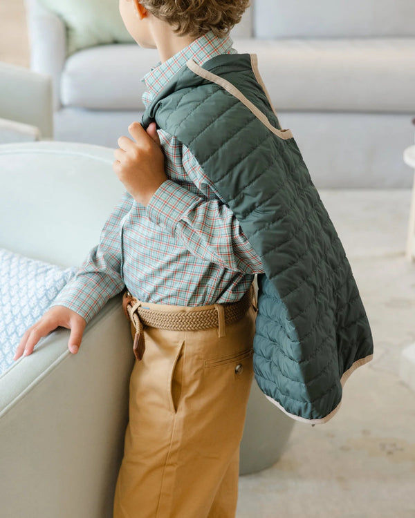 Quilted Vest- Forest