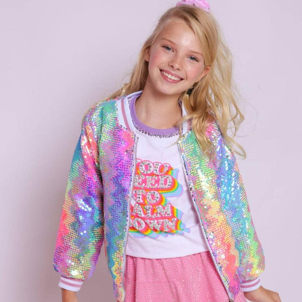 Kaleidoscope Sequin Bomber