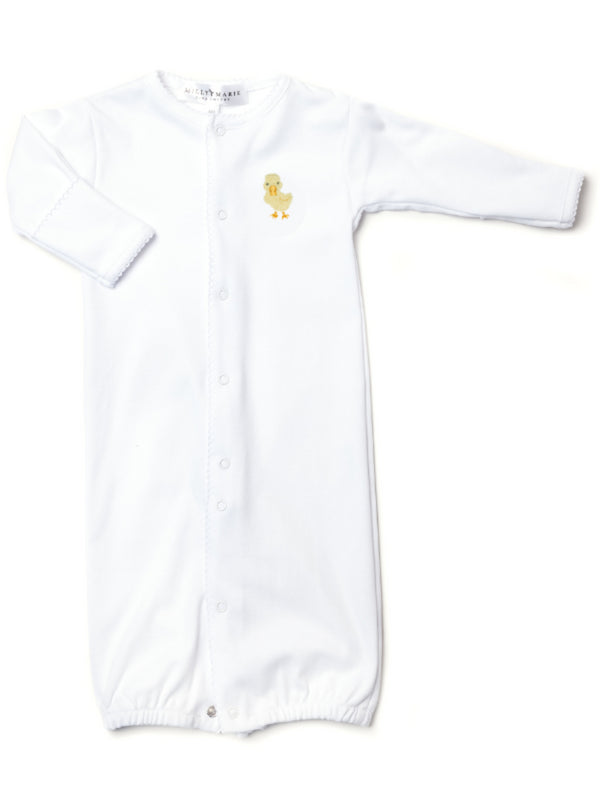 Yellow Duck Converter Gown- White
