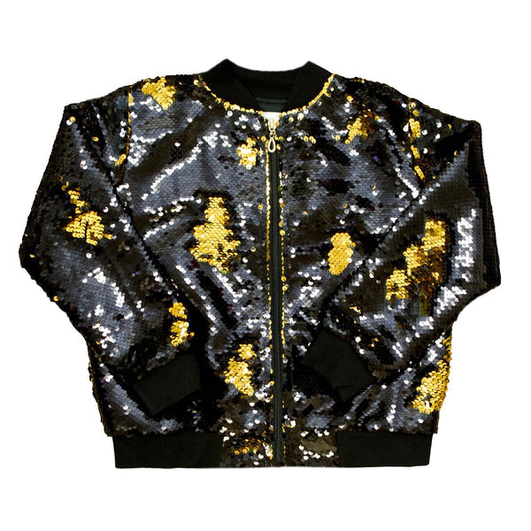 Black & Gold Reversible Sequin Jacket