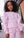 Embroidered Heart All Over Set- Pink