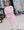 Embroidered Heart All Over Set- Pink