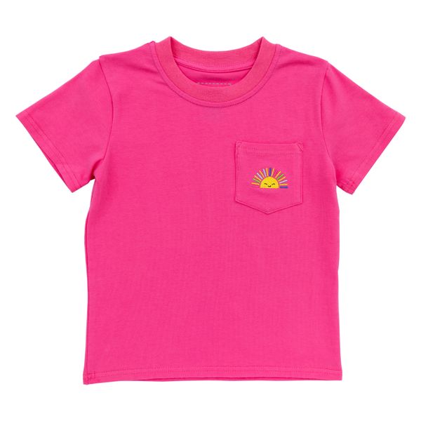 Pocket Tee- Rainbow Sun