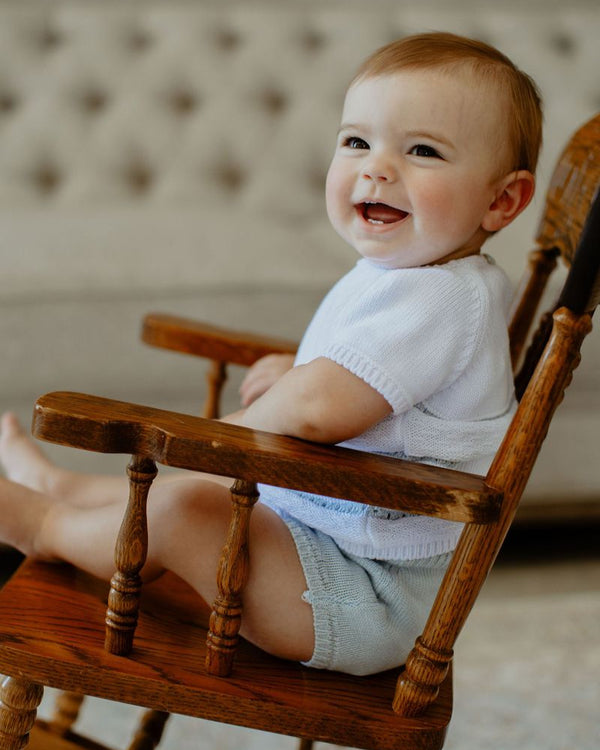 Diaper Set- White/Light Blue