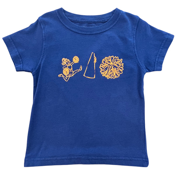 Orange/Navy Cheer Trio T-Shirt