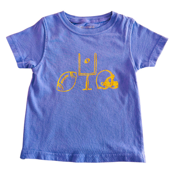 Purple/Yellow Football Trio T-Shirt