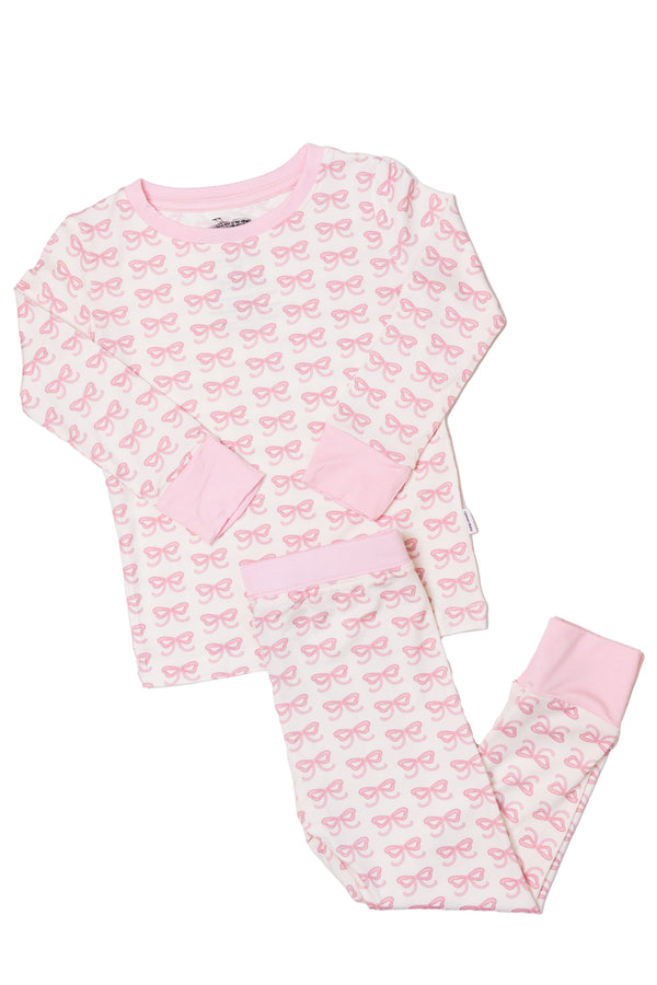 Bow 2 Piece Pajama Set