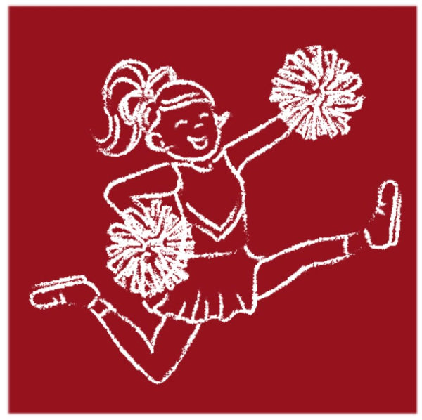 Crimson/White Cheerleader T-Shirt