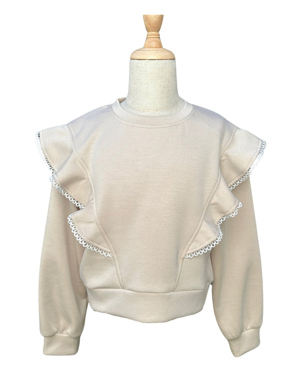 Livvy Sweatshirt- Beige