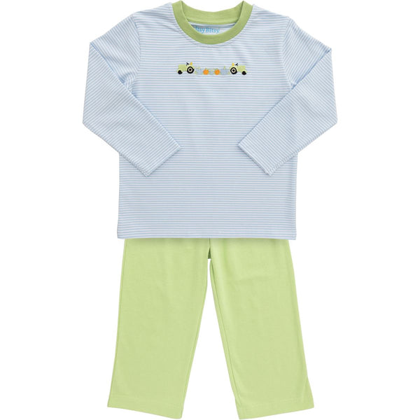 Tractor Pumpkin Pants Set