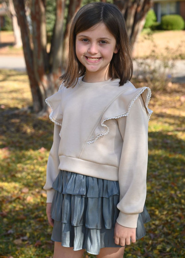Livvy Sweatshirt- Beige