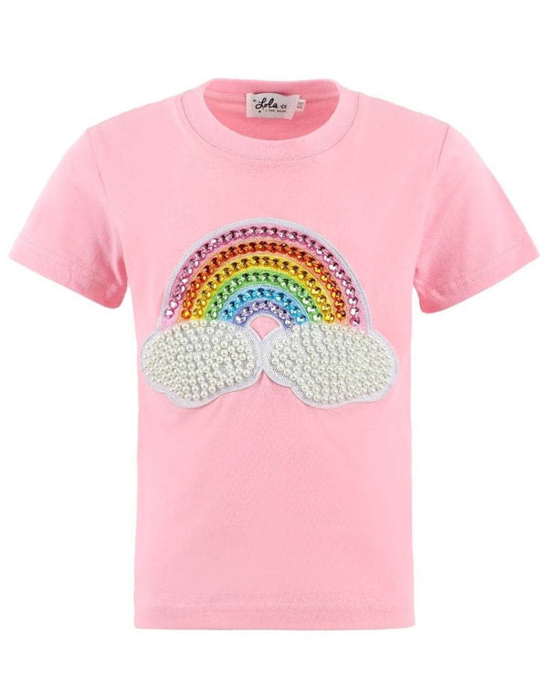 Pink Rainbow Pearl Patch T-Shirt