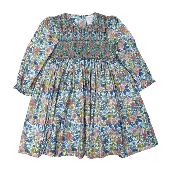 Autumn Blooms Smocked Dress