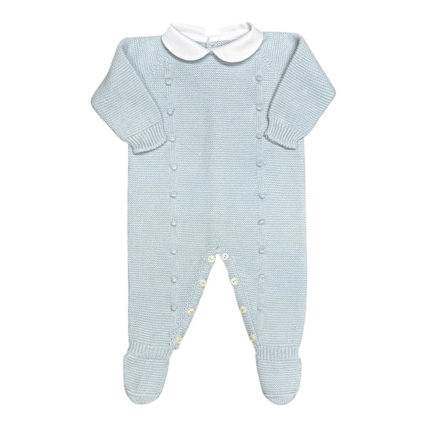 Footie With Baubles- Light Blue