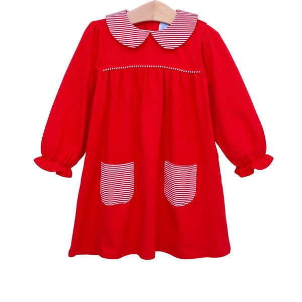Abigail Dress- Red