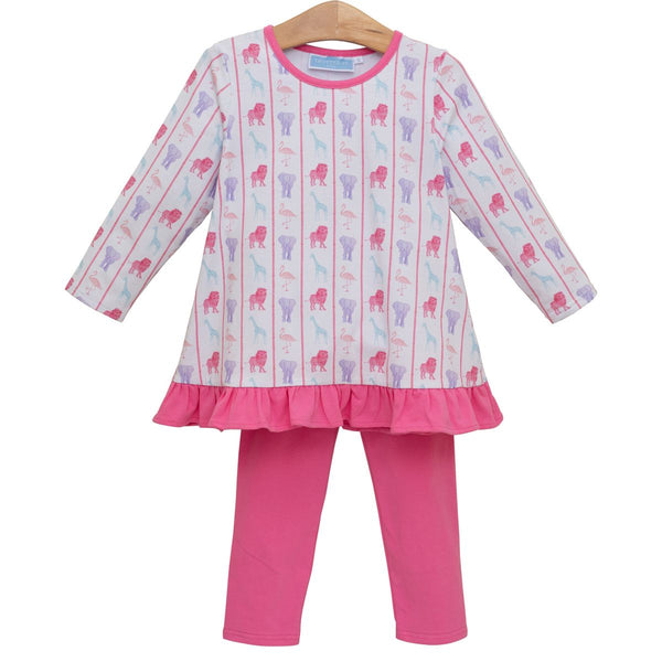 Welcome To The Jungle Ruffle Pants Set