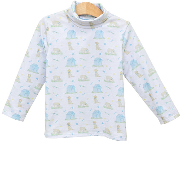 Puppy Pals Turtleneck- Blue