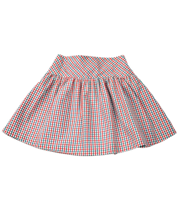 Plaid Skirt- Red/Green