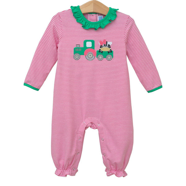 Tractor Ruffle Romper