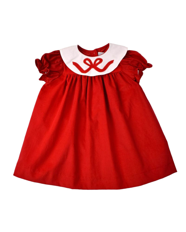 Corduroy Float Dress- Bow