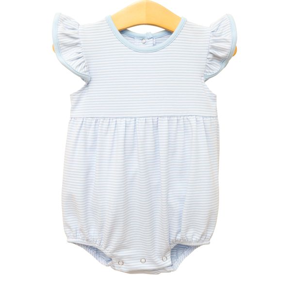 Lucy Game Day Bubble- Light Blue Stripe