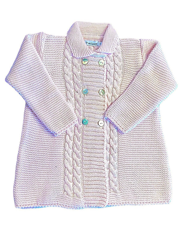 Double Breasted Coat- Pink