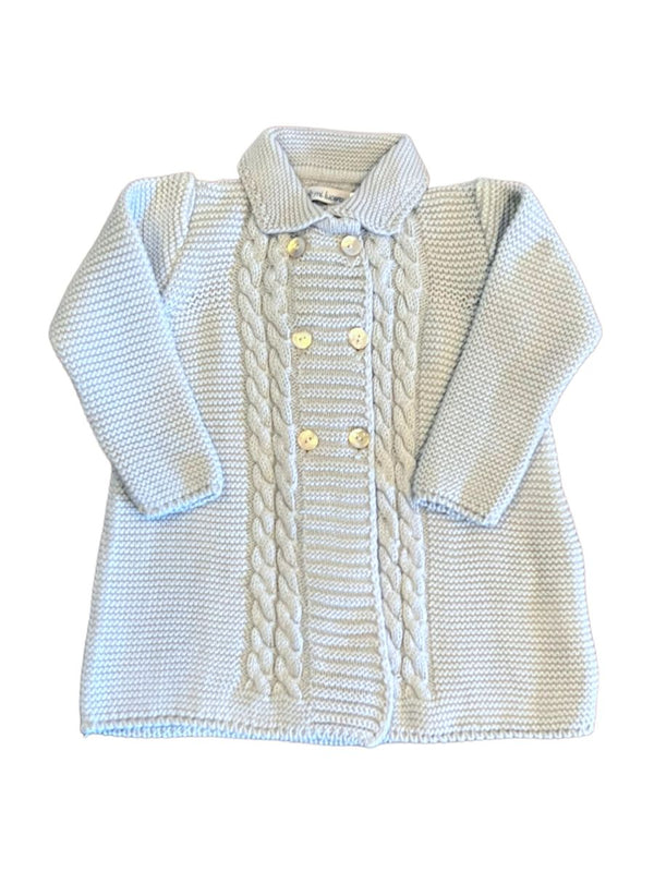 Double Breasted Coat- Light Blue