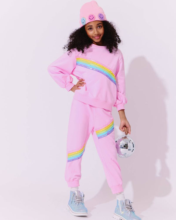 Pink Rainbow Stripe Set