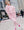 Embroidered Heart All Over Set- Pink