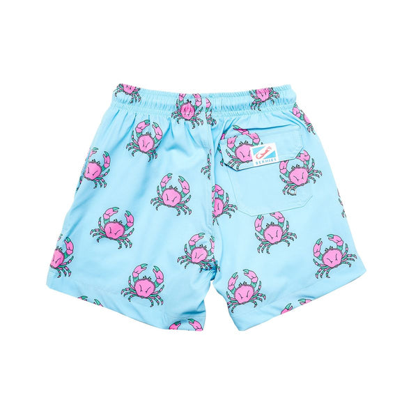 Pink Crabs- Swim Trunk