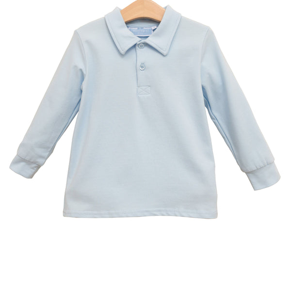 Polo LS- Light Blue