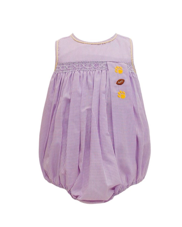 Lavender Gingham Spirit Trio Smock Bubble- Boys
