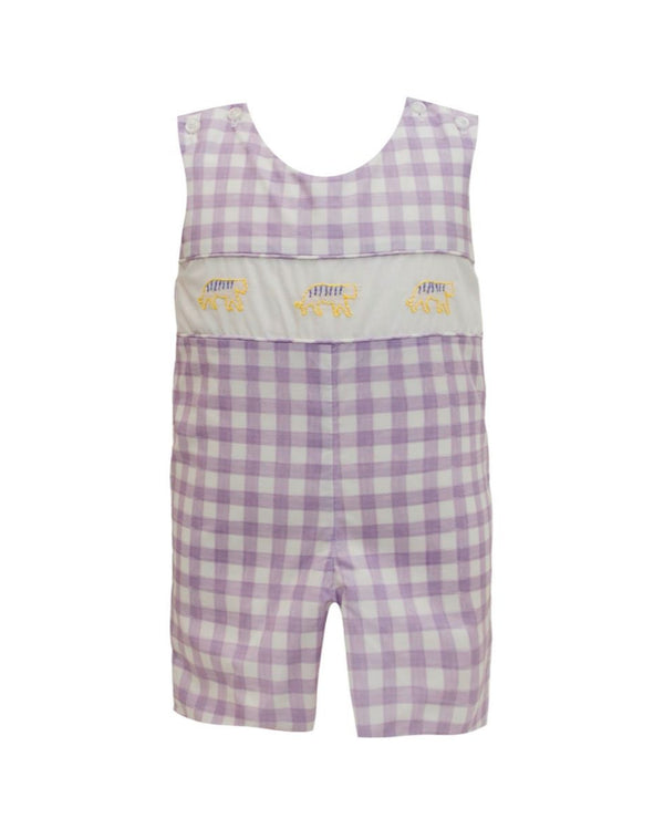 Watercolor Gingham Tiger Jon Jon