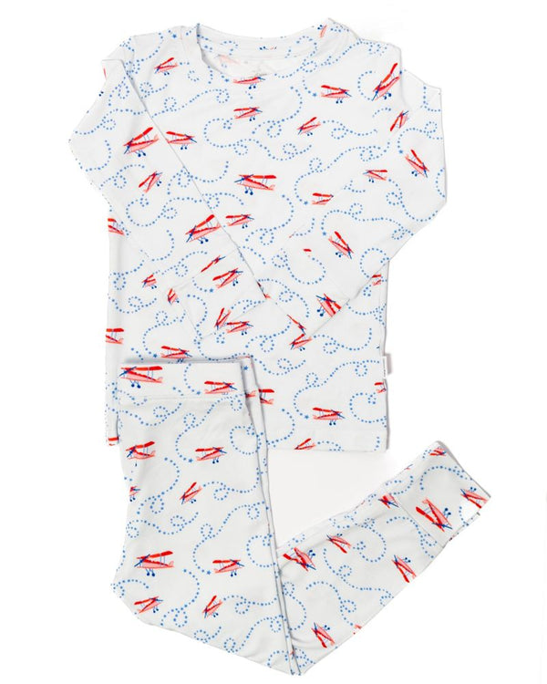 2 Piece Airplane Pajamas