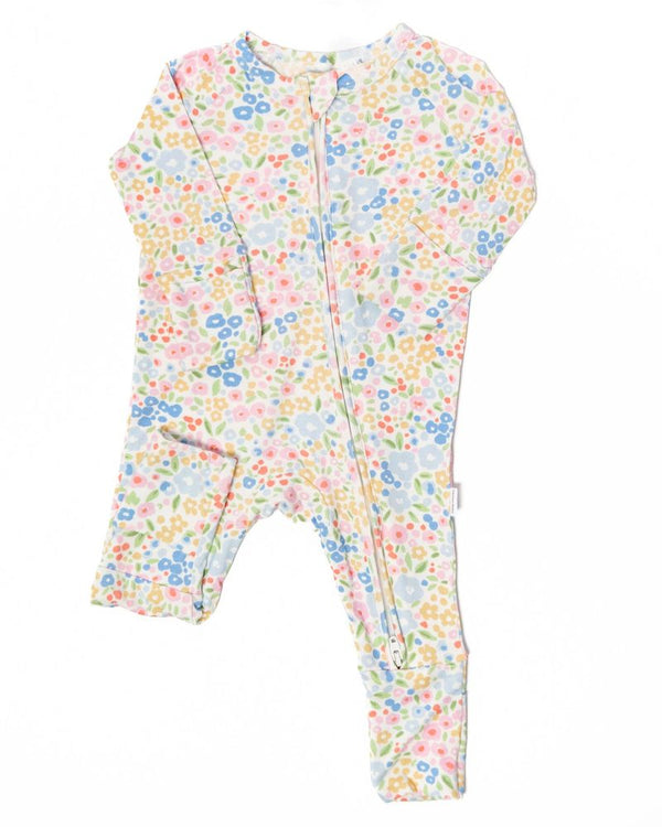 Multi-Colored Flower Sleep Romper