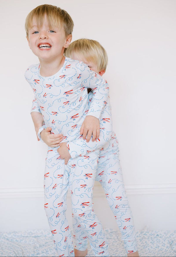 2 Piece Airplane Pajamas