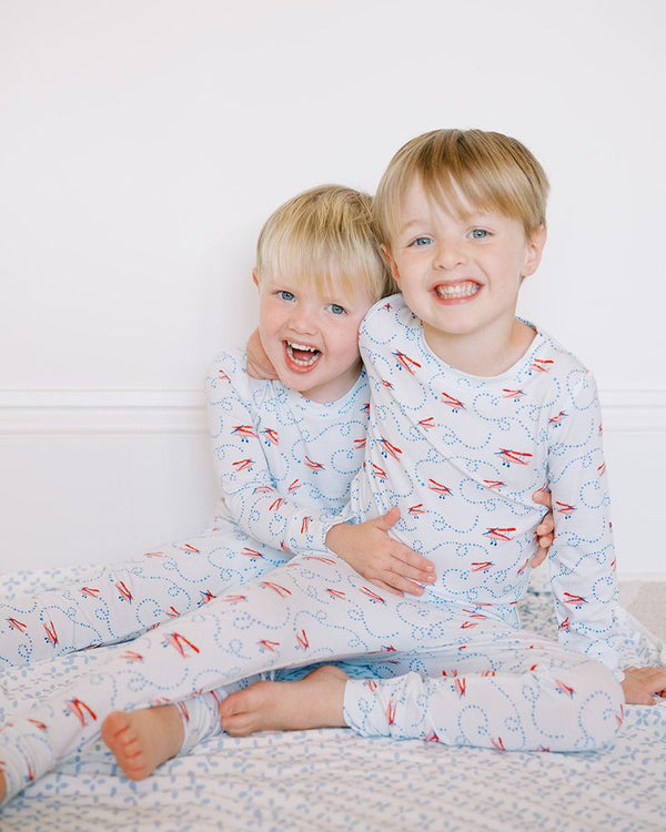 2 Piece Airplane Pajamas