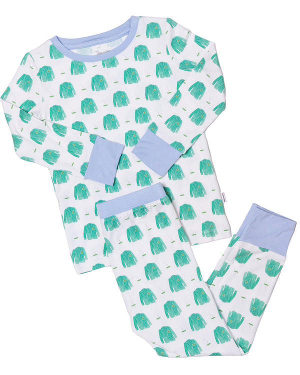 Golf Pajama Set 2 Piece- Light Blue